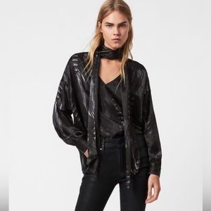 ALL Saints Top AllSaints Top All Saints Shirt AllSaints Cesey Viola Blouse